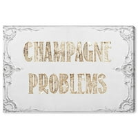 Wynwood Studio tipografija i citati zidne umjetničke platnene otiske Problemi s šampanjcem Kućni dekor, 15 10