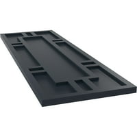 Ekena Millwork 12 W 38 H TRUE FIT PVC HASTINGS FIKSNI BILO TRUKE, STARLE NOĆE BLUE