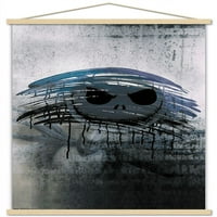 Disnejev plakat Tima Burtona noćna mora prije Božića - Jack zrcalni zidni plakat u magnetskom okviru, 22.375 34